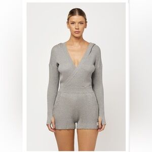 Nama LUXKNIT Romper Gray Knit Women's Romper S